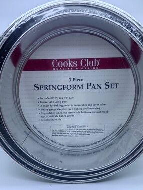 Springform Pan Set - 3 sizes - NWOT